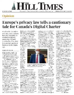 Cautionary tale for Canada's Digital Charter
