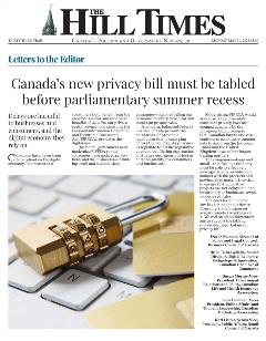 May 30 2022 - Joint Association Privacy Law Letter to the Editor Hill Times