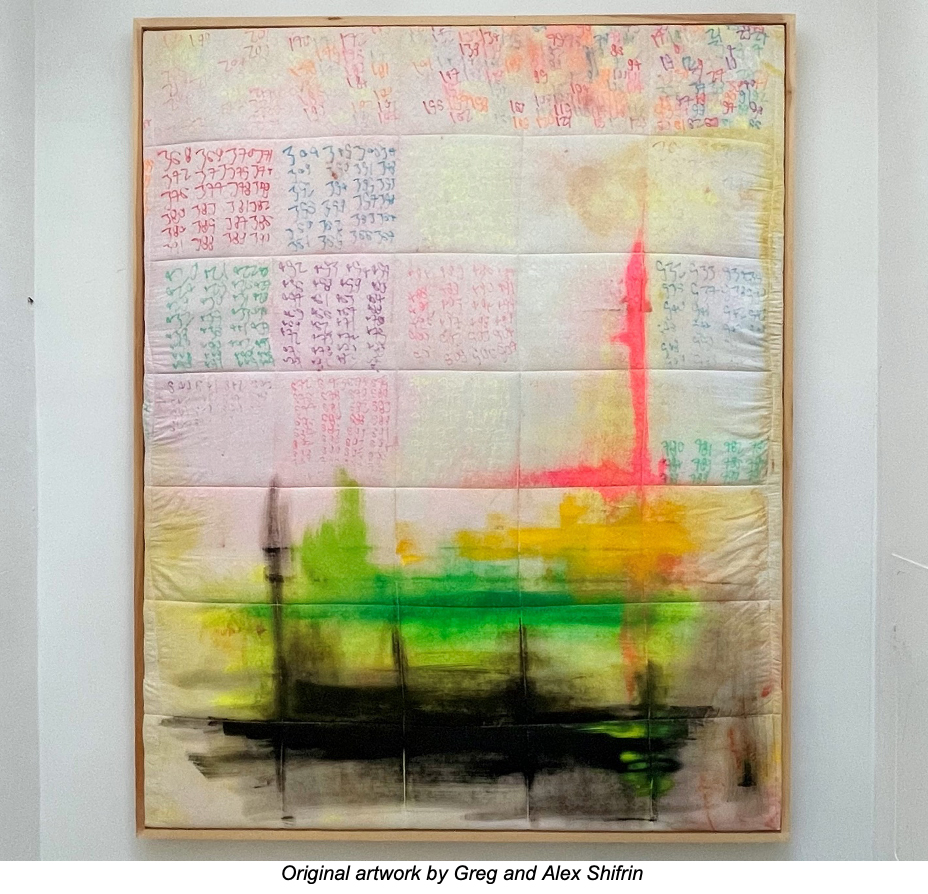 A piece of art on a wall  AI-generated content may be incorrect.